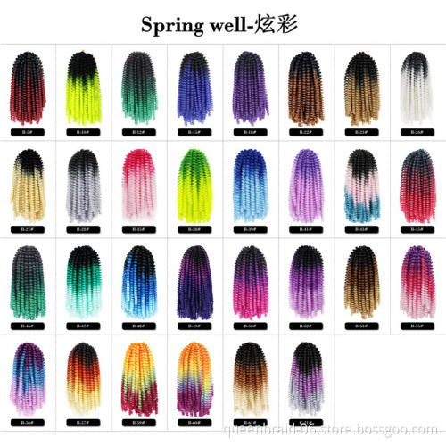 Smart Braid Ombre Color Hair Extension Braids Crochet Braiding Hair New Style Spring Twist Hair Synthetic